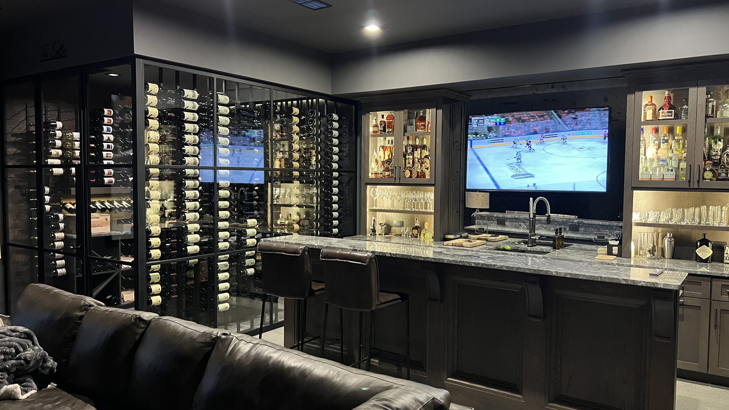 High-end custom remodeled specialty room